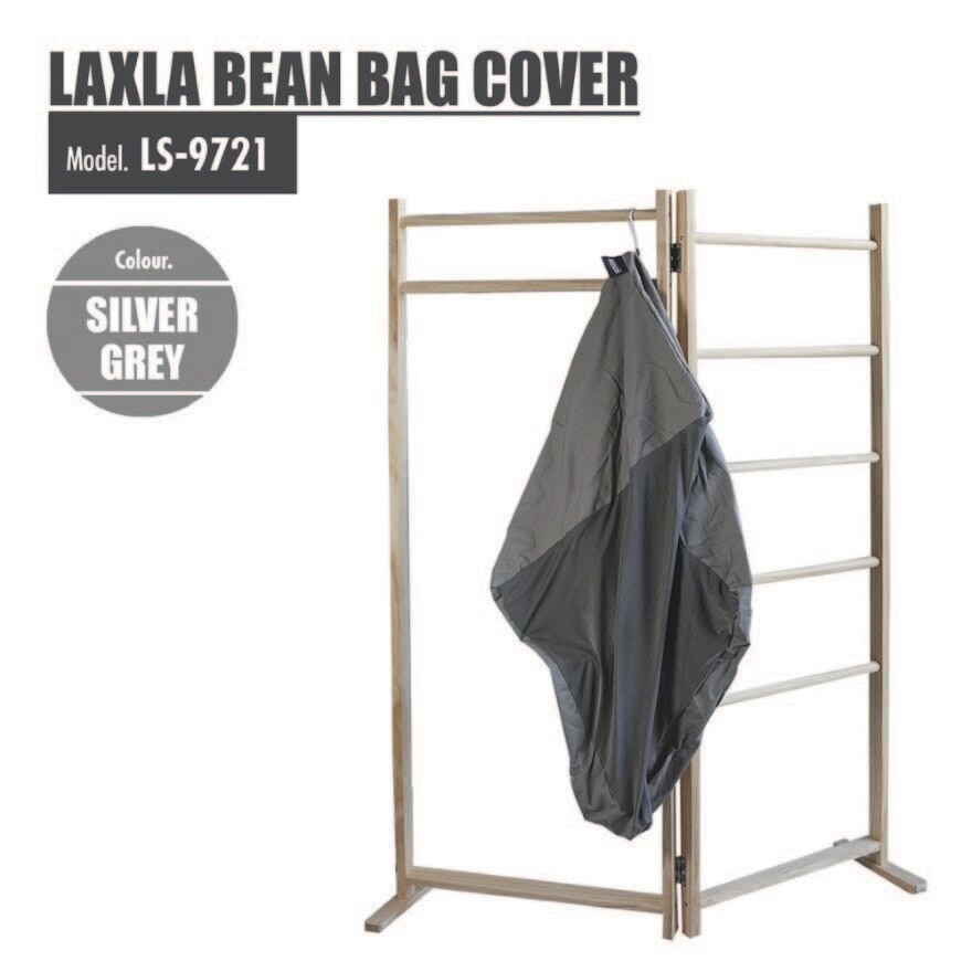 Laxla Bean Bag Cover - Silver Grey 1s