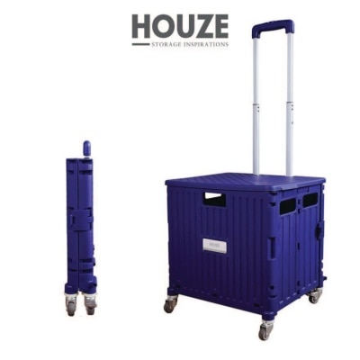 HOUZE Moveet Foldable Shopping Trolley Purple 1s