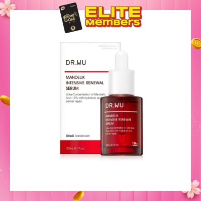 DR. WU Limited Edition Intensive Renewal Serum wit 18% Mandelic Acid (Suitable for Oily Skin & Combination Skin) 30ml