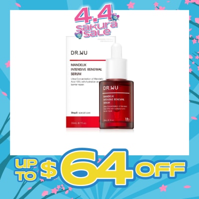 DR. WU - Limited Edition Intensive Renewal Serum wit 18% Mandelic Acid (Suitable for Oily Skin & Combination Skin) 30ml