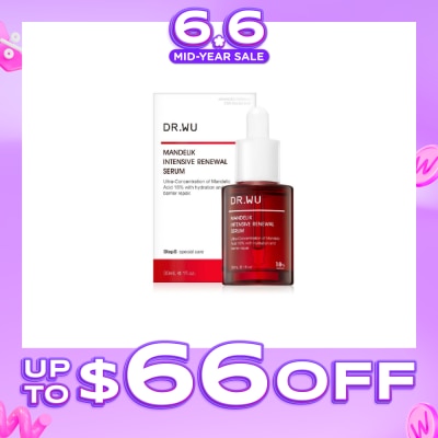 DR. WU - Limited Edition Intensive Renewal Serum wit 18% Mandelic Acid (Suitable for Oily Skin & Combination Skin) 30ml