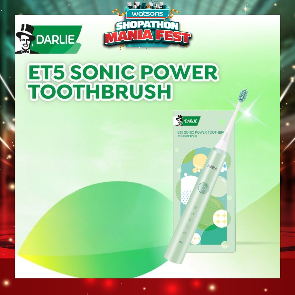 ET5 Sonic Power Rechargeable Electric Toothbrush Grape Green Color 1s