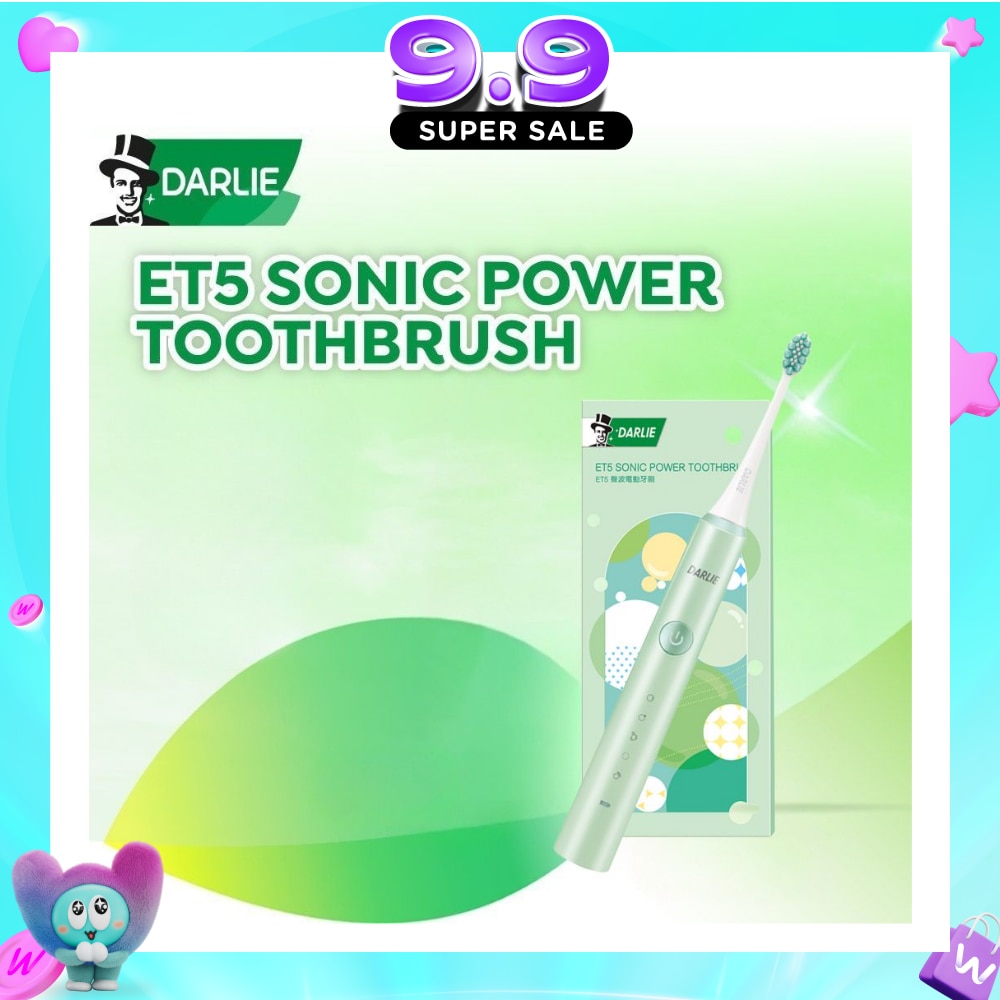 ET5 Sonic Power Rechargeable Electric Toothbrush Grape Green Color 1s (Expiry: Jul`2027) image