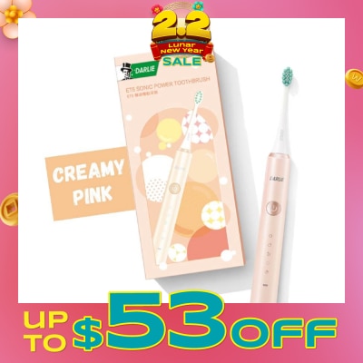 DARLIE ET5 Sonic Power Rechargeable Electric Toothbrush Creamy Pink Color 1s
