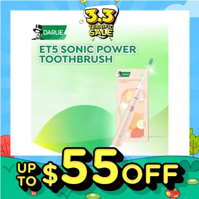 DARLIE ET5 Sonic Power Rechargeable Electric Toothbrush Creamy Pink Color 1s