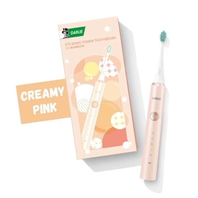 DARLIE ET5 Sonic Power Rechargeable Electric Toothbrush Creamy Pink Color 1s (Expiry: Aug`2025)