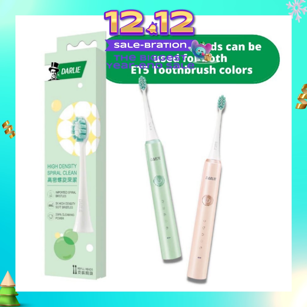 ET5 Sonic Power Rechargeable Electric Toothbrush Refill Replacement Heads 2s