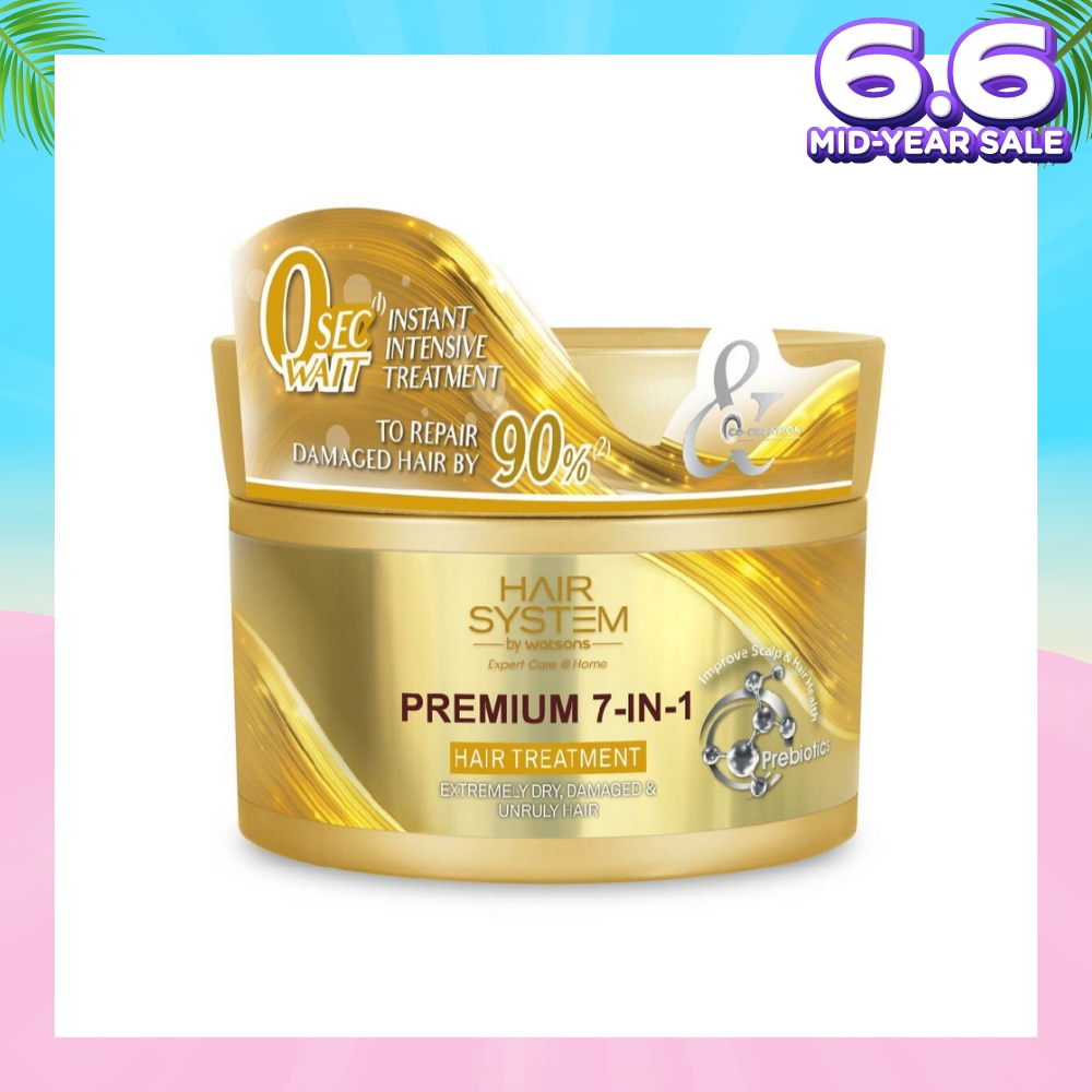 HAIR SYSTEM BY WATSONS Premium 7-In-1 Hair Treatment (Repair Hair by 90%) 180ml