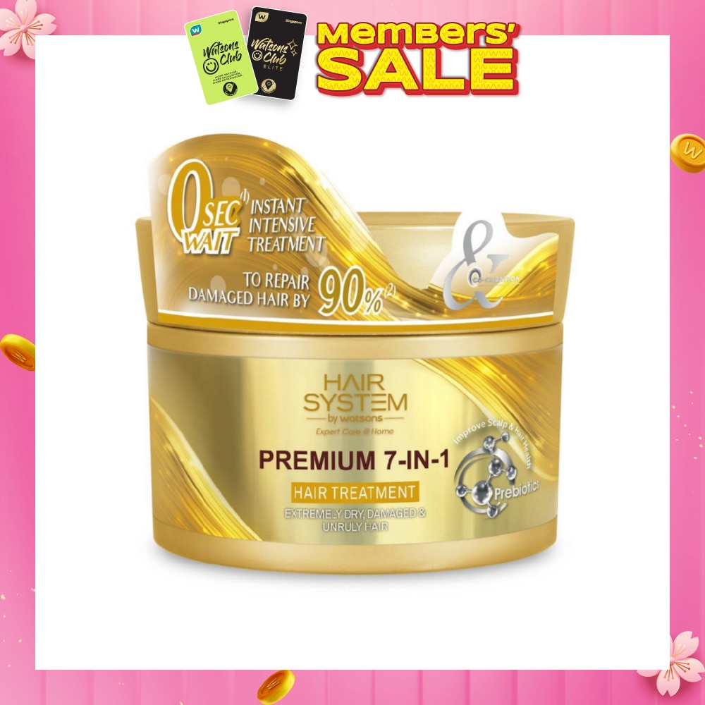 HAIR SYSTEM BY WATSONS Premium 7-In-1 Hair Treatment (Repair Hair by 90%) 180ml