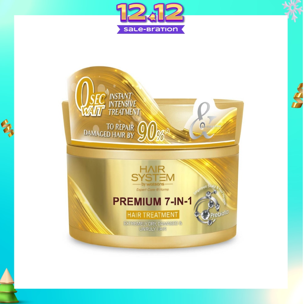 HAIR SYSTEM BY WATSONS Premium 7-In-1 Hair Treatment (Repair Hair by 90%) 180ml