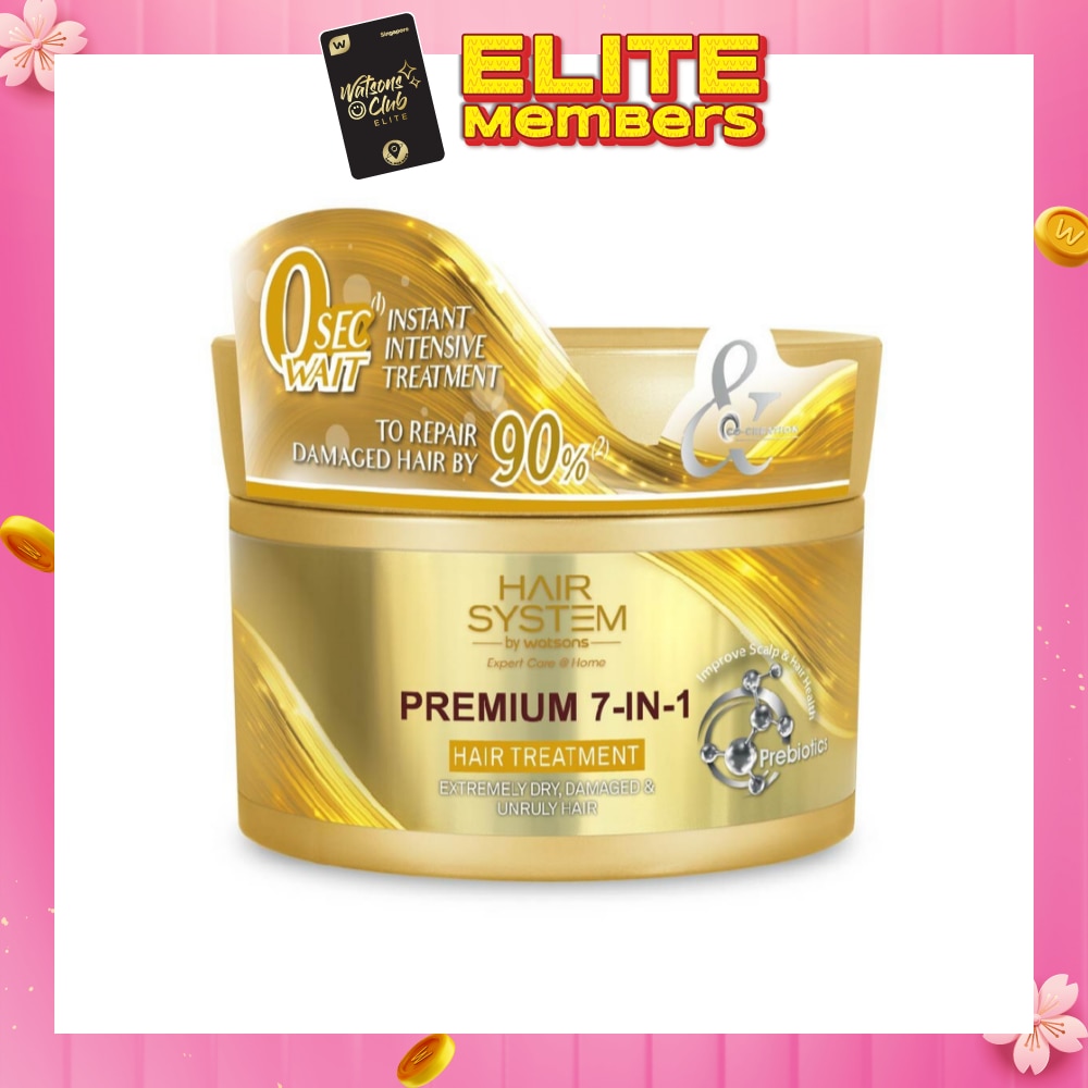 HAIR SYSTEM BY WATSONS Premium 7-In-1 Hair Treatment (Repair Hair by 90%) 180ml