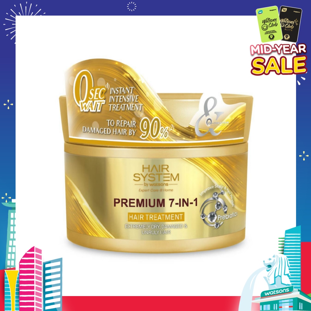 HAIR SYSTEM BY WATSONS Premium 7-In-1 Hair Treatment (Repair Hair by 90%) 180ml