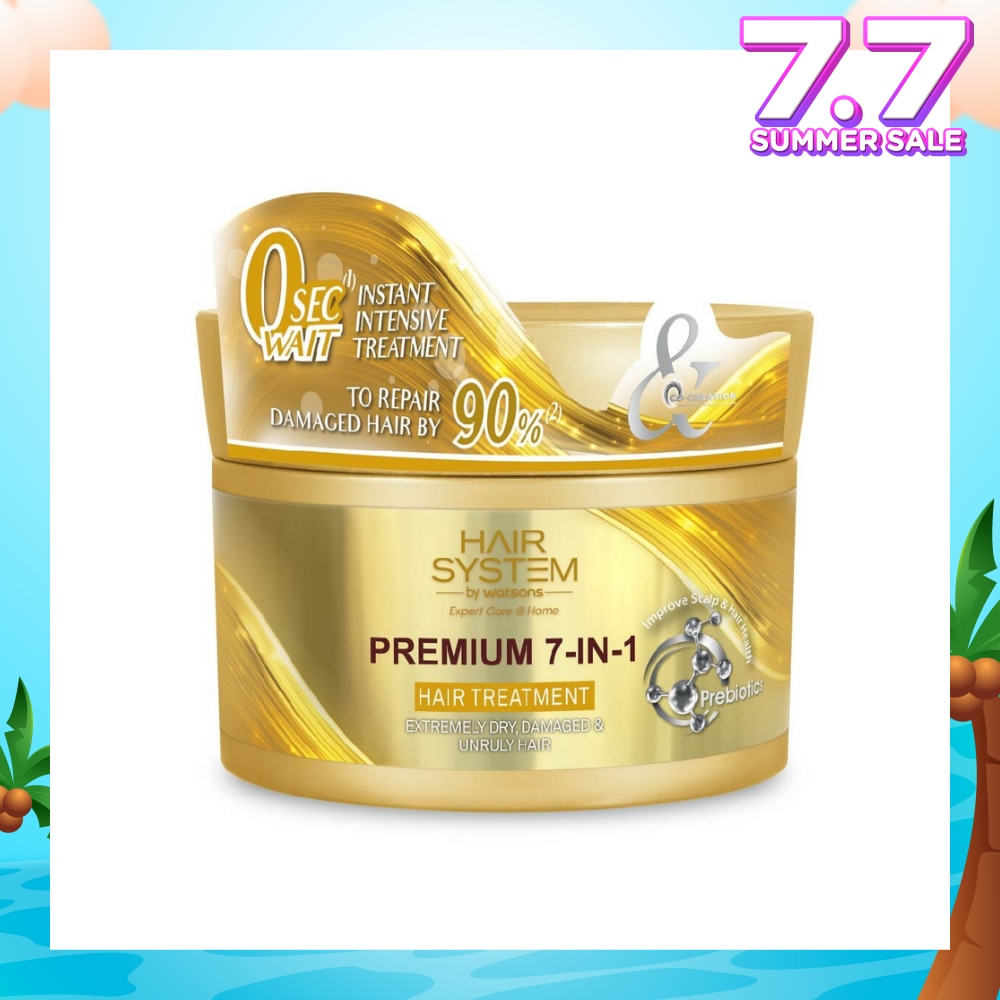 HAIR SYSTEM BY WATSONS Premium 7-In-1 Hair Treatment (Repair Hair by 90%) 180ml