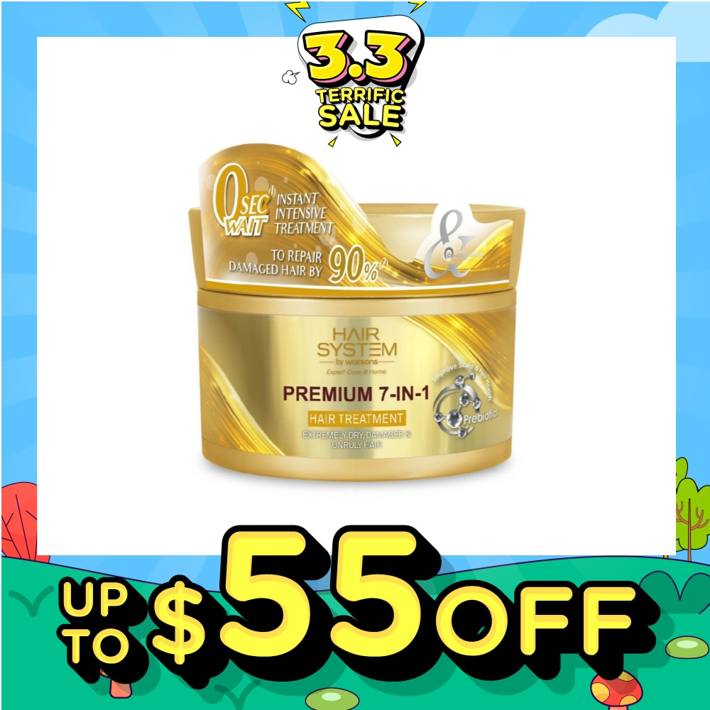 HAIR SYSTEM BY WATSONS Premium 7-In-1 Hair Treatment (Repair Hair by 90%) 180ml