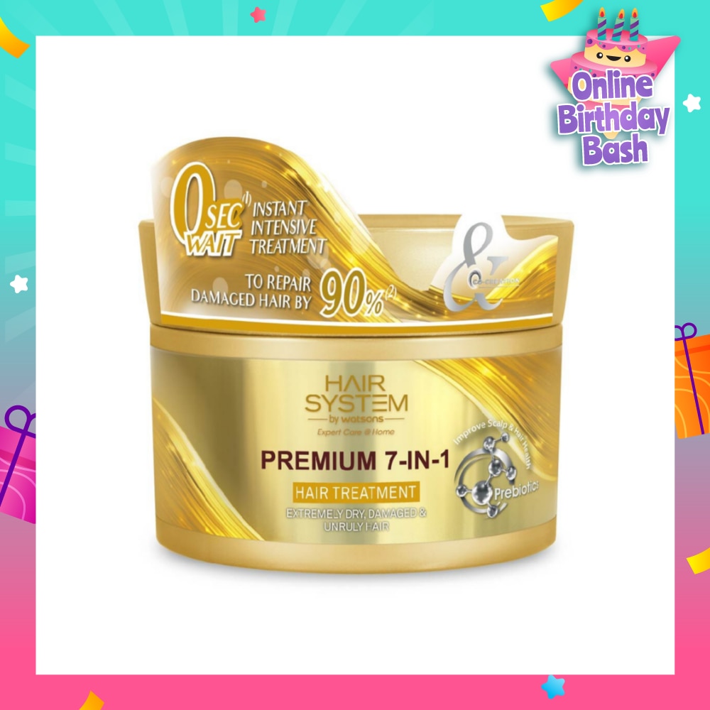 HAIR SYSTEM BY WATSONS Premium 7-In-1 Hair Treatment (Repair Hair by 90%) 180ml