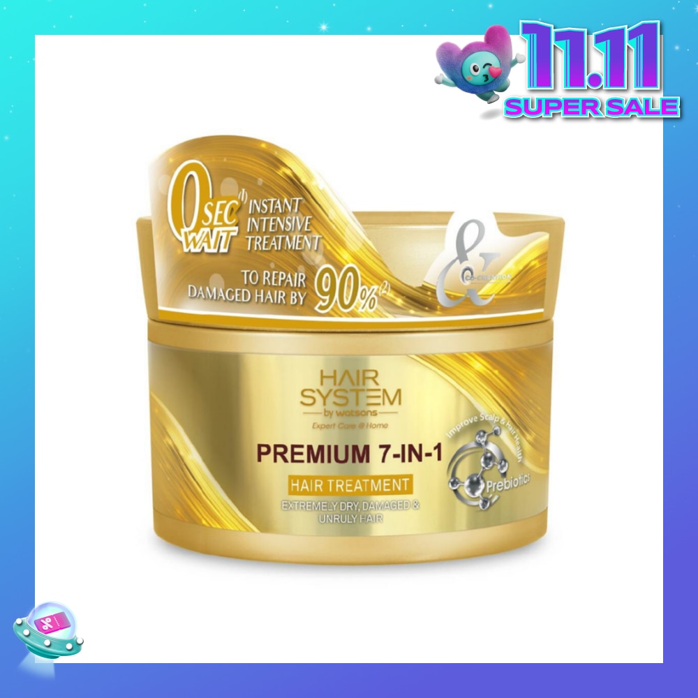 HAIR SYSTEM BY WATSONS Premium 7-In-1 Hair Treatment (Repair Hair by 90%) 180ml