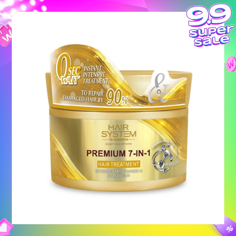HAIR SYSTEM BY WATSONS Premium 7-In-1 Hair Treatment (Repair Hair by 90%) 180ml