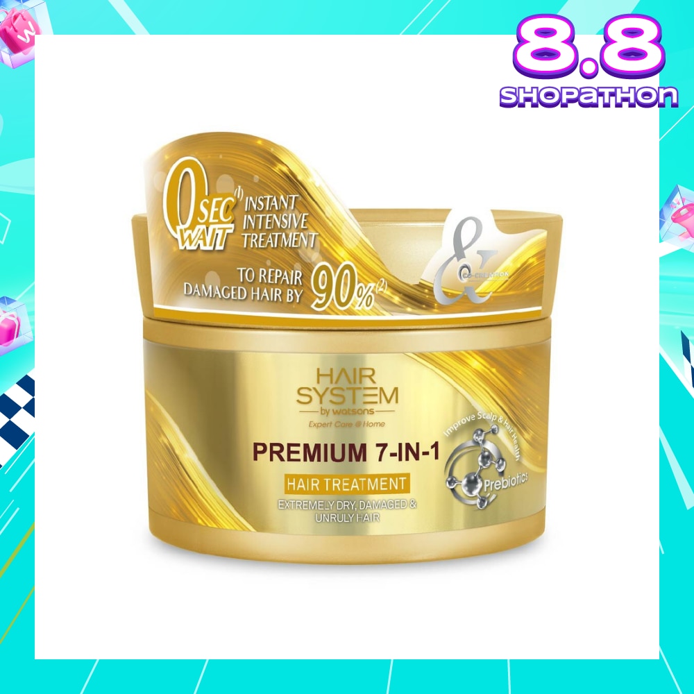 HAIR SYSTEM BY WATSONS Premium 7-In-1 Hair Treatment (Repair Hair by 90%) 180ml
