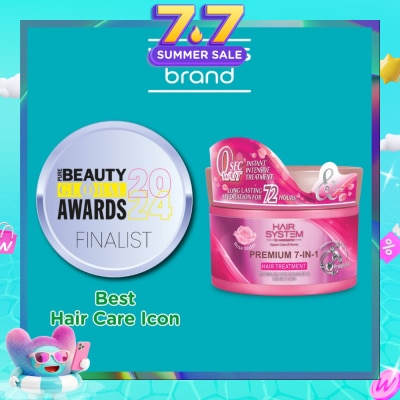 HAIR SYSTEM BY WATSONS - Premium 7-In-1 Hair Treatment Rose Water (Long Lasting Hydration for 72Hours) 180ml