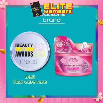 HAIR SYSTEM BY WATSONS Premium 7-In-1 Hair Treatment Rose Water (Long Lasting Hydration for 72Hours) 180ml