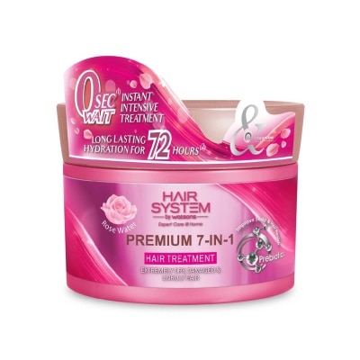 HAIR SYSTEM BY WATSONS Premium 7-In-1 Hair Treatment Rose Water (Long Lasting Hydration for 72Hours) 180ml