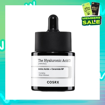 COSRX The Hyaluronic Acid 3 Serum (Reduce Wrinkles + Increase Skin Elasticity) 20ml