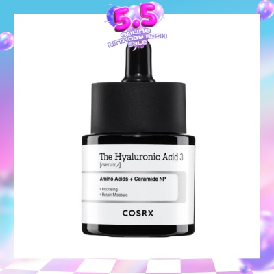 COSRX - The Hyaluronic Acid 3 Serum (Reduce Wrinkles + Increase Skin Elasticity) 20ml