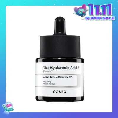 COSRX The Hyaluronic Acid 3 Serum (Reduce Wrinkles + Increase Skin Elasticity) 20ml