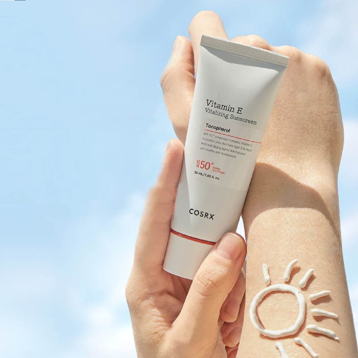 COSRX Vitamin E Vitalizing Sunscreen SPF50+ (Suitable For All Skin