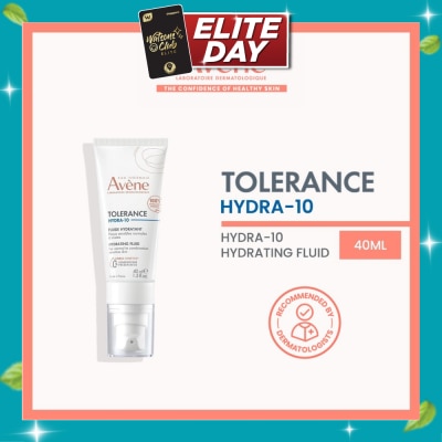 AVÈNE Tolerance Hydra 10 Hydrating Fluid (Moisturiser for sensitive skin + Fragrance free + Preservative free) 40ml image