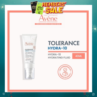 AVÈNE - Tolerance Hydra-10 Hydrating Fluid (Moisturiser for sensitive skin + Fragrance-free + Preservative-free) 40ml