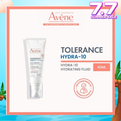 EAU THERMALE AVENE Tolerance Hydra-10 Hydrating Fluid (Moisturiser for sensitive skin + Fragrance-free + Preservative-free) 40ml
