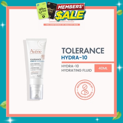 AVÈNE Tolerance Hydra 10 Hydrating Fluid (Moisturiser for sensitive skin + Fragrance free + Preservative free) 40ml image