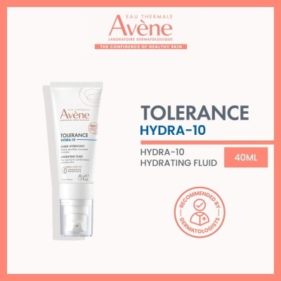 EAU THERMALE AVENE Tolerance Hydra-10 Hydrating Fluid (Moisturiser for sensitive skin + Fragrance-free + Preservative-free) 40ml