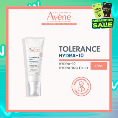 EAU THERMALE AVENE Tolerance Hydra-10 Hydrating Fluid (Moisturiser for sensitive skin + Fragrance-free + Preservative-free) 40ml