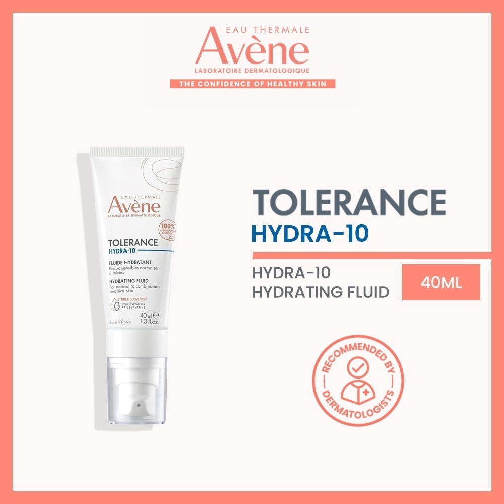 Tolerance Hydra-10 Hydrating Fluid (Moisturiser for sensitive skin + Fragrance-free + Preservative-free) 40ml