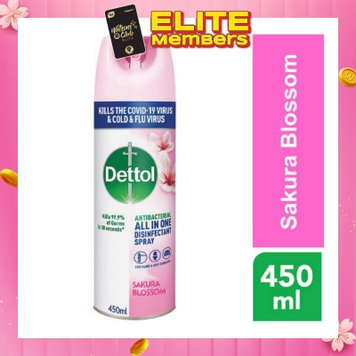 DETTOL Disinfectant Spray Sakura Blossom (Kills 99.9% Germs) 450ml