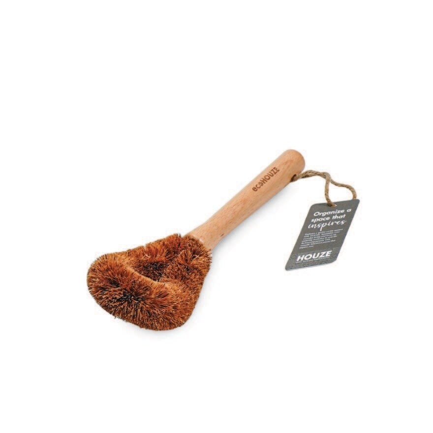 Beech Wood Dish Scrub Brush (Flexible + Heat-resistant) 1s