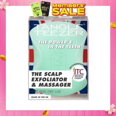 TANGLE TEEZER Scalp Exfoliator & Massager Green 1s