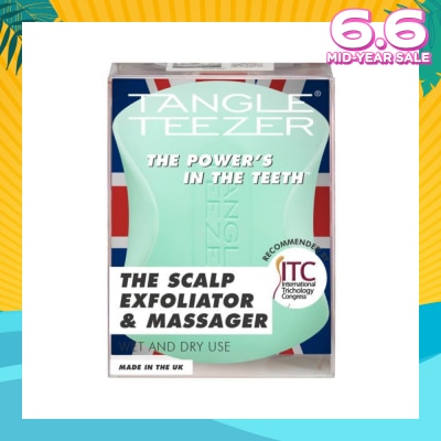 TANGLE TEEZER Scalp Exfoliator & Massager Green 1s