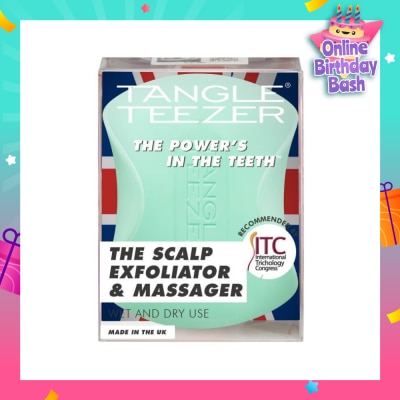 TANGLE TEEZER Scalp Exfoliator & Massager Green 1s