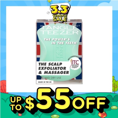 TANGLE TEEZER Scalp Exfoliator & Massager Green 1s