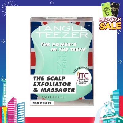 TANGLE TEEZER Scalp Exfoliator & Massager Green 1s