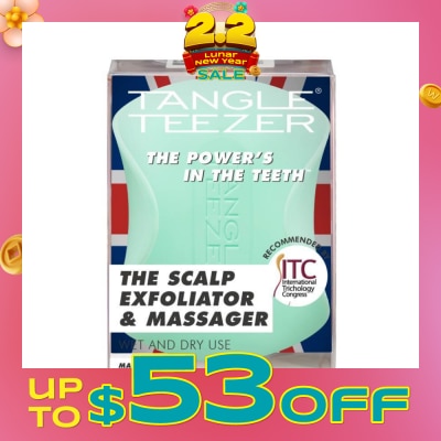 TANGLE TEEZER Scalp Exfoliator & Massager Green 1s