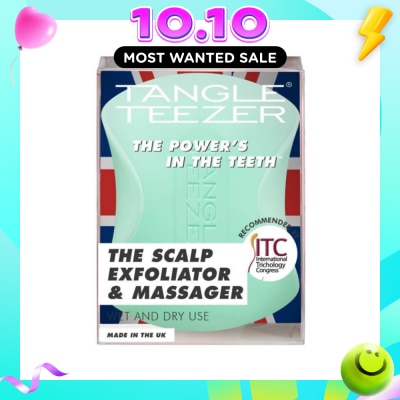 TANGLE TEEZER Scalp Exfoliator & Massager Green 1s image