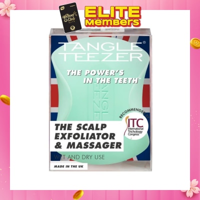 TANGLE TEEZER Scalp Exfoliator & Massager Green 1s