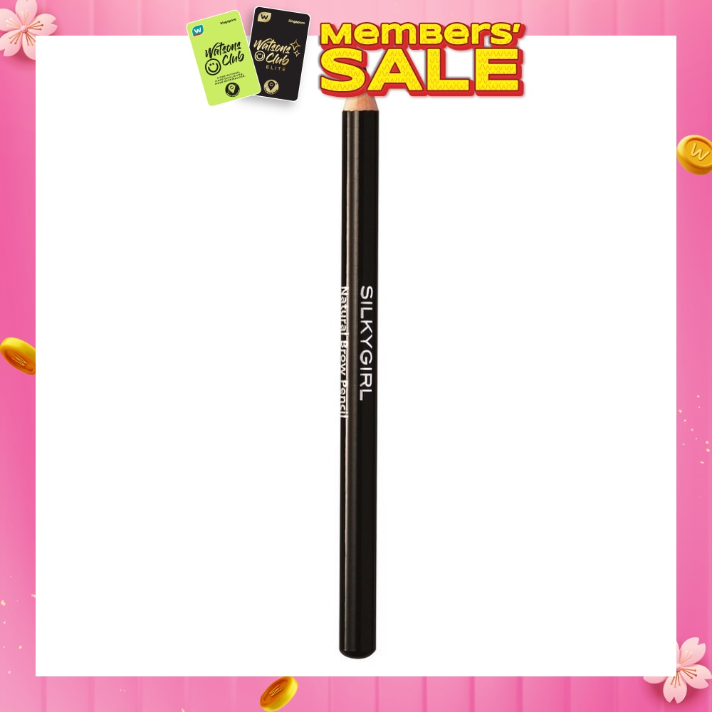 SILKYGIRL Silkygirl Natural Brow Pencil 01 Soft Black