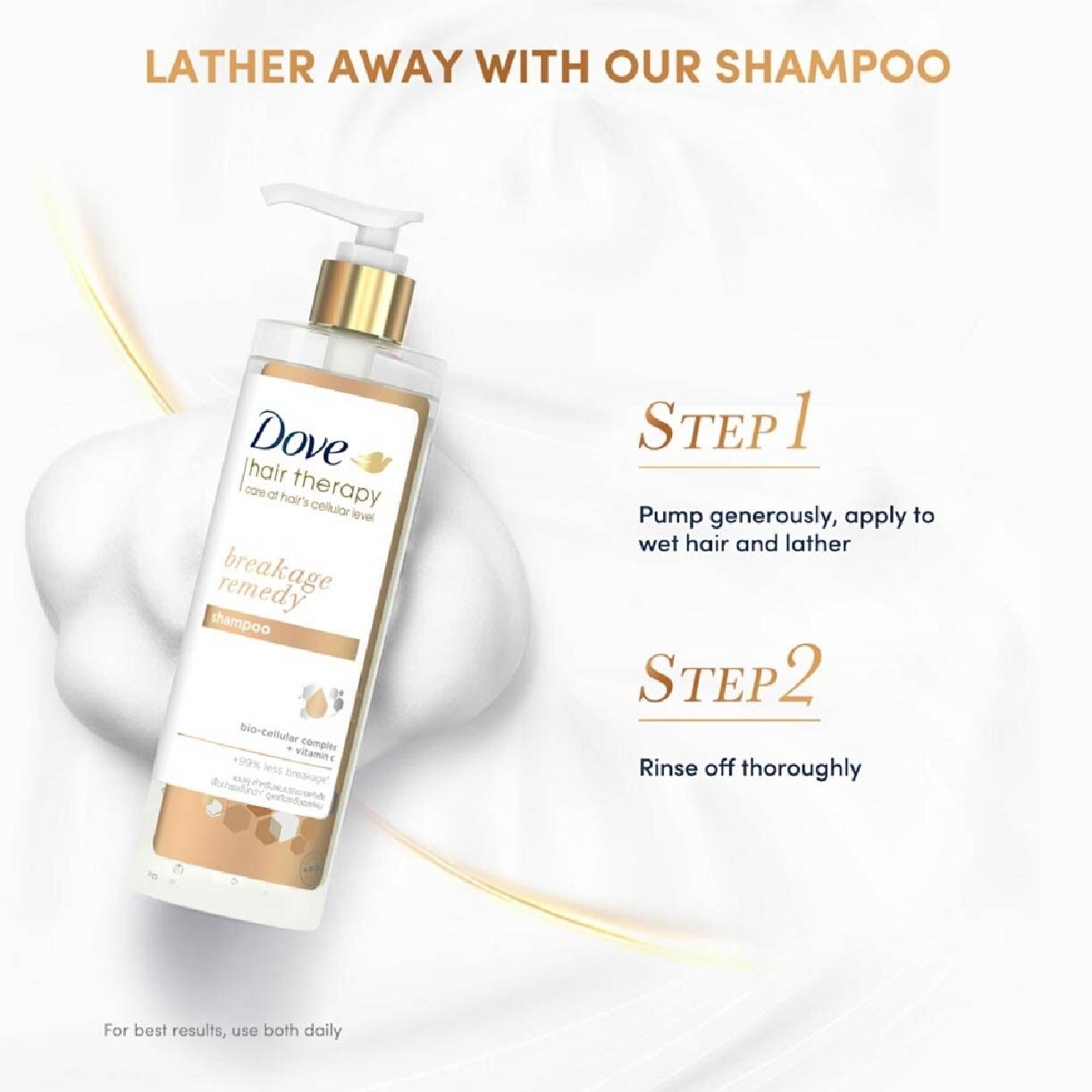 Dove Hair Therapy Breakage Remedy Shampoo 380ml<BR>