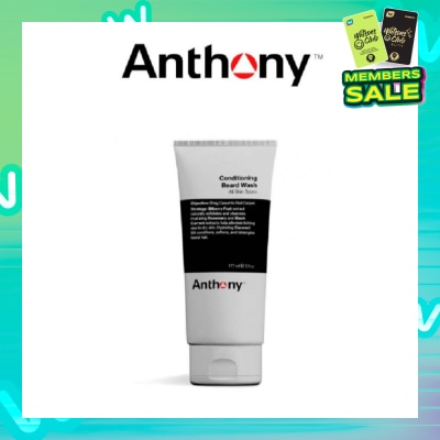 ANTHONY Conditioning Beard Wash for All Skin Types (Blueberry Fruit Extract + Rosemary + Blackcurrant) 177ml