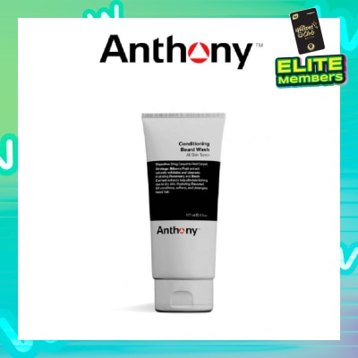 ANTHONY Conditioning Beard Wash for All Skin Types (Blueberry Fruit Extract + Rosemary + Blackcurrant) 177ml